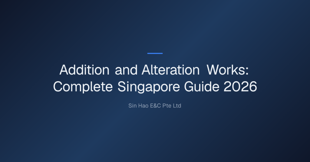 Addition And Alteration Works: Complete Singapore Guide 2026 10 Addition And Alteration Works — Addition And Alteration Works: Complete Singapore Guide 2026